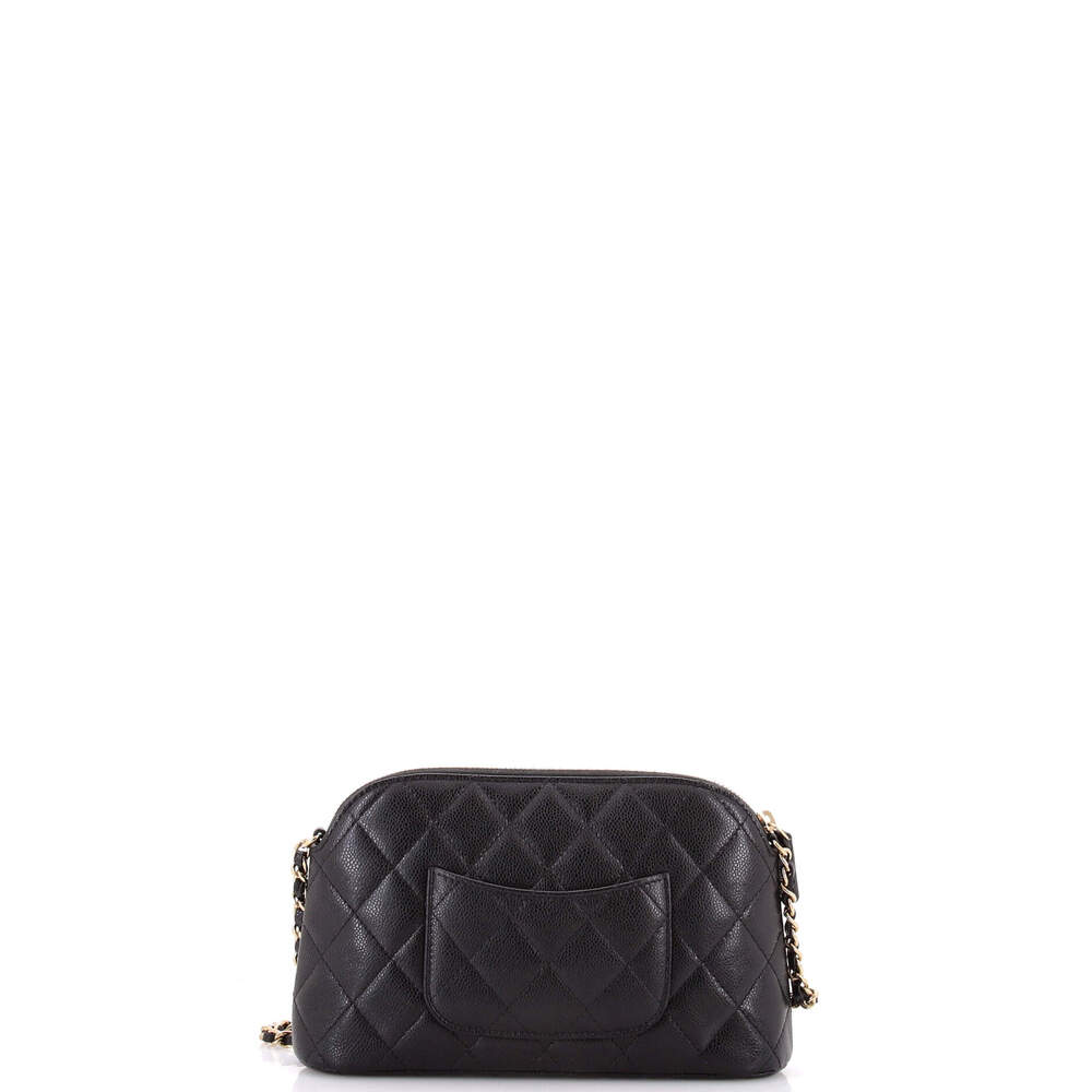 Chanel Cc Dome Zip Clutch With Chain #237532C41B - Picture 3 of 6